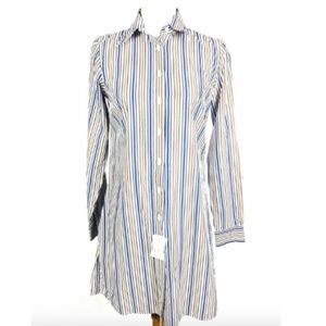 NEW Brooks Brothers 4 Shirt Dress Button Striped